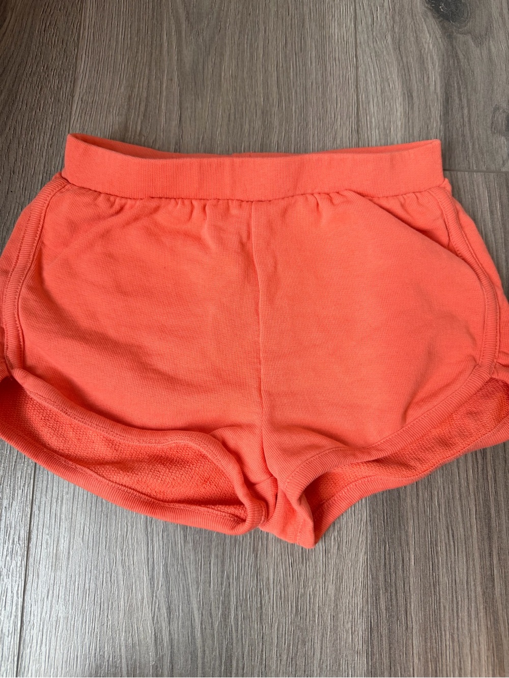 Hanna Andersson Coral-Orange Knit Shorts